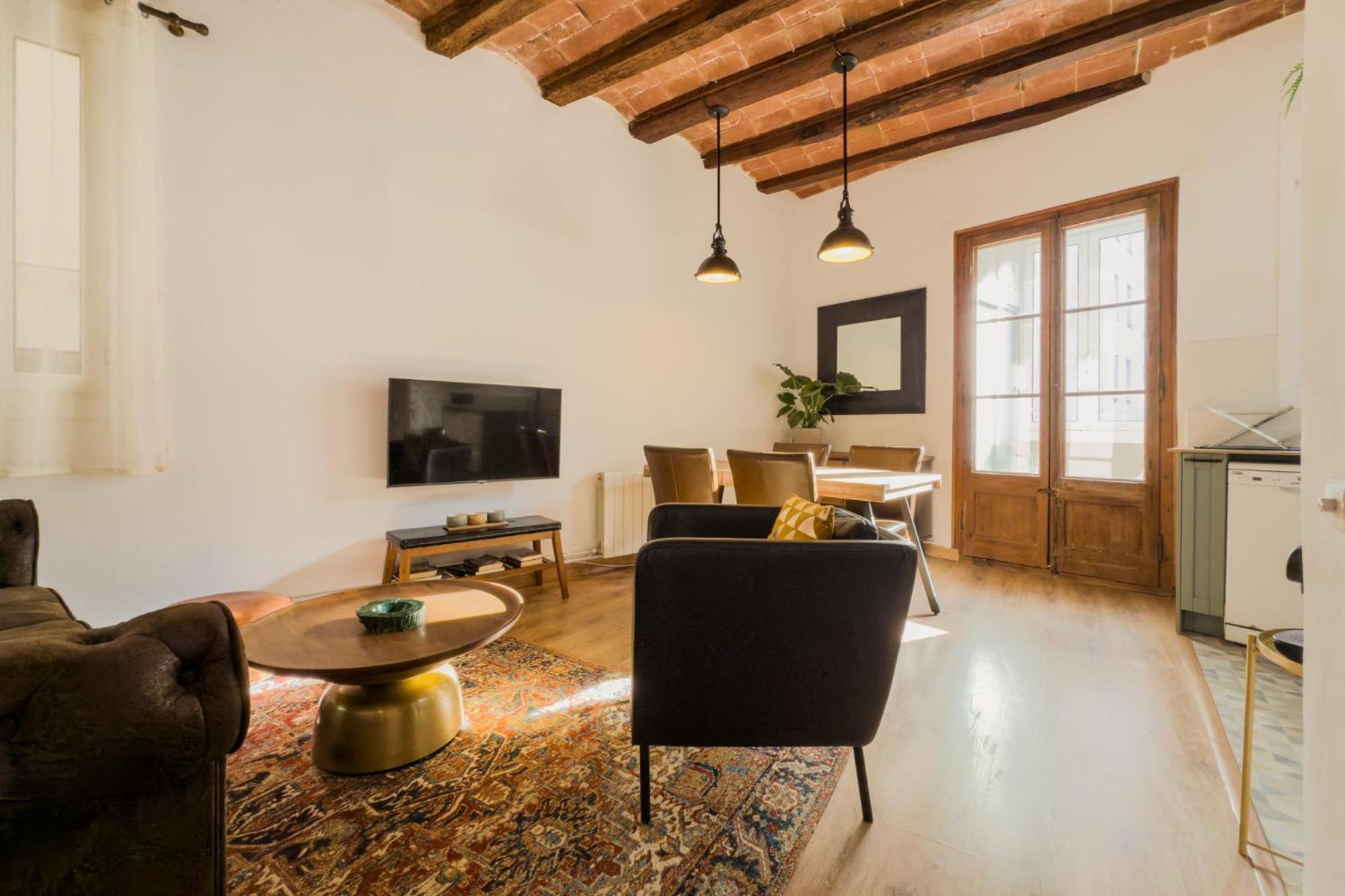 Magalhaes - Trad Flat In Poble Sec, Near Ramblas Barcelona Bagian luar foto