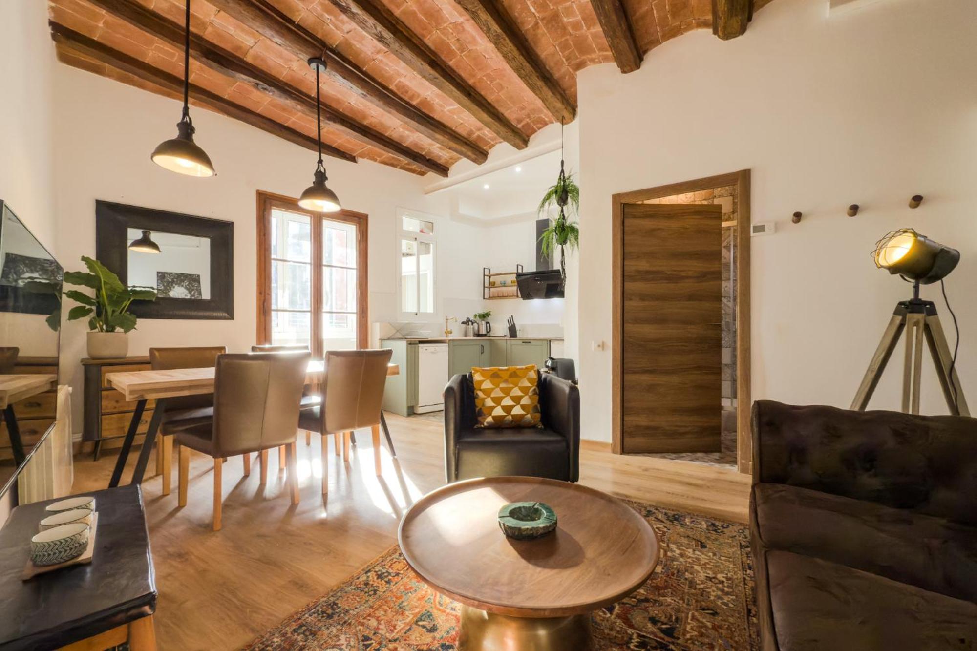Magalhaes - Trad Flat In Poble Sec, Near Ramblas Barcelona Bagian luar foto